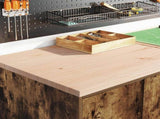 Garage Cabinets 2 pcs Smoked Oak Engineered Wood 3328309