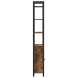 Book Cabinet Smoked Oak 40 x 24 x 161 cm Engineered Wood 883852