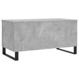 ZNTS Coffee Table Concrete Grey 90x44.5x45 cm Engineered Wood 830984