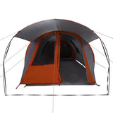 Tunnel Tent 4-Person Grey and Orange 740 x 370 x 220 cm 42004037
