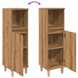Bathroom Cabinet Artisan Oak 30x30x100 cm Engineered Wood 857109