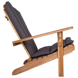 Garden Adirondack Chair Natural Solid Teak Wood 42041357