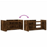 Coffee Table Smoked Oak 100x50x50 cm Engineered Wood 848350