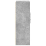 Highboard Concrete Grey 40x42.5x124 cm Engineered Wood 846162