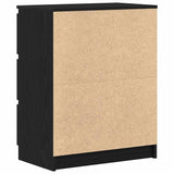 Sideboard Black Oak 60x35x76 cm Engineered Wood 862493