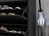 Three Drawer Slim Shoe Storage Cabinet, 12 Shoe Pairs - Black T3398P328264
