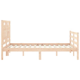 Bed Frame without Mattress 140x200 cm Solid Wood 3194051