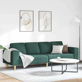 Living Room Couch Dark Green 250 x 77 x 76 cm Polyester 3335085