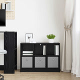 Sideboard with Drawer Black Oak 73.5 x 22.5 x 53.5 cm 8000501