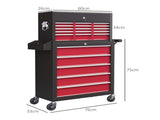 14 Drawer, Two-Part Tool Storage Chest on Wheels - Red T3398P530770