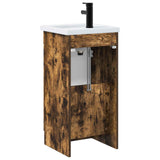 Bathroom Vanity with Sink Smoked Oak 42 x 40 x 84.5 cm 890029