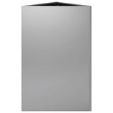 Garden Planter Triangular 50x43x75 cm Galvanized Steel 851181