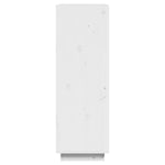 Book Cabinet/Room Divider White 60x35x103 cm Solid Wood Pine 810865
