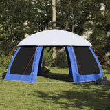 ZNTS Pool Tent with Removable Fly & Mesh Walls Azure Blue 510x510 cm 4100634