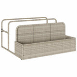 Poolside Float Storage Light Grey 110x100x57 cm Poly Rattan 4104092