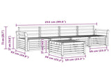 Sofa Sets Natural Solid Acacia Wood 3374329