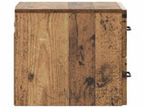 Wall-Mounted Bedside Cabinet 2 pcs Old Wood 34.5 x 33 x 40 cm 898992