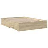 Bed Frame Sonoma Oak Engineered Wood Double Bed Frame 3280407