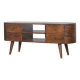 Chestnut Rounded Entertainment Unit IN894