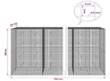 Gabion with 5 mm Wire and 5x5 cm Mesh 700x50x200 cm 3464312