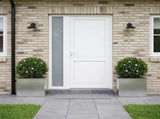 Garden Planter with LED 2 pcs Silver 40 x 60 x 40 cm 8008151