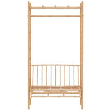 Garden Bench with Pergola 116 cm Bamboo 341742