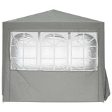 Party Tent Light Grey 250 x 250 x 240 cm PE and Steel 42032997