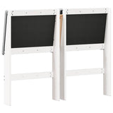 Upholstered Headboard Light Grey 120 cm Solid Pine Wood 879298