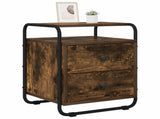 Bedside Cabinet Smoked Oak 40 x 36.5 x 50 cm Engineered Wood 8007627