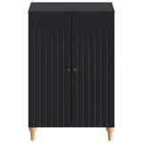 Shoe Cabinet ALKMAAR 59.5 x 39.5 x 90 cm Engineered Wood Black 896206