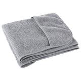 Beach Towels 2 pcs Grey 75x200 cm Fabric 400 GSM 362672