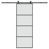 Sliding Door with Hardware Set 76x205 cm ESG Glass&Aluminium 3332864
