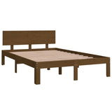 Bed Frame without Mattress Honey Brown 120x190cm Small Double 810468