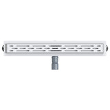 Shower Drain Line Design with 360&deg Siphon Silver 70 cm 42015981