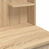 Dressing Table with LED Lights Sonoma Oak 96x40x142 cm 837894