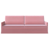3 Seater Sofa Pink 220 x 81 x 82 cm Velvet 42041157