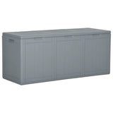 ZNTS Garden Storage Box 270L Grey PP Rattan 151235