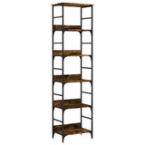 Bookshelf Smoked Oak 50x33x188.5 cm Engineered Wood 835281