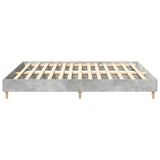 Bed Frame without Mattress Concrete Grey 180x200cm Engineered Wood 3329024