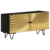TV Cabinet 90x30x45 cm Solid Mango Wood 322681