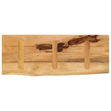 Table Top 90x30x3.8 cm Live Edge Solid Wood Rough Mango 370383