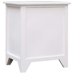 ZNTS Nightstand 2 pcs with 2 Drawers White 242043