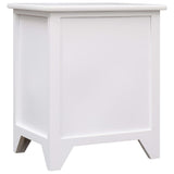 ZNTS Nightstand 2 pcs with 2 Drawers White 242043