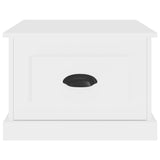 Coffee Table White 50x50x35 cm Engineered Wood 816248