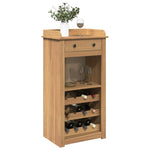 ZNTS Wine Cabinet Panama 57x40x111.5 cm Solid Wood Pine 4016390