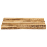 Table Top Live Edge 60x40x2.5 cm Solid Wood Rough Mango 370656