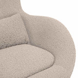 Egg Chair Light Grey 63 x 73 x 90 cm Fabric 42002768