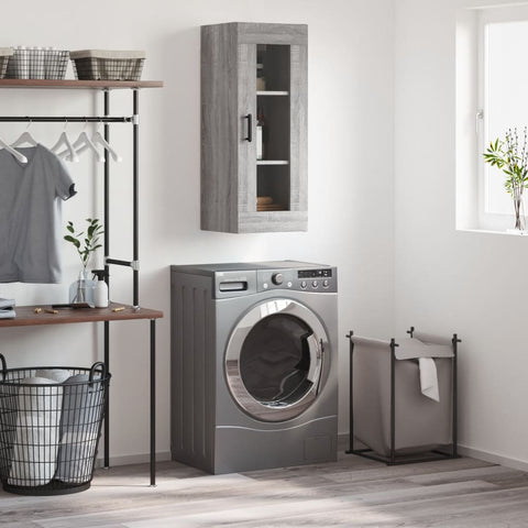 ZNTS Wall Mounted Cabinet Grey Sonoma 34.5x34x90 cm 828922