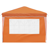 Pop-up Party Tent 288 x 288 x 245 cm Orange Oxford Fabric 42019767