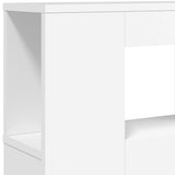 LED Headboard White 120x18.5x103.5 cm Engineered Wood 837337